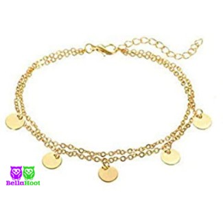 Anklet - Golden - Disc Dangles